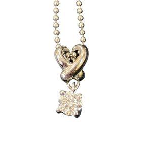 ダイヤモンド0.32ct Pt900 プラチナ900 ネックレス
