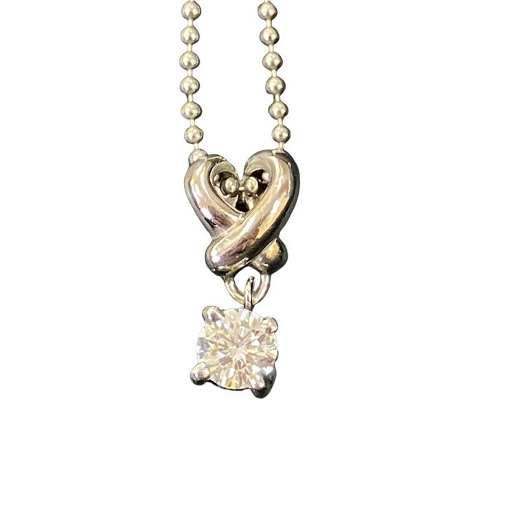 ダイヤモンド0.32ct Pt900 プラチナ900 ネックレス