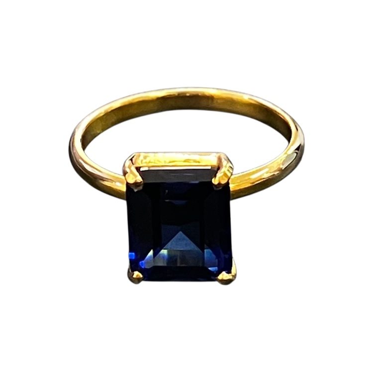 サファイア5.0ct K18 18金 750 リング