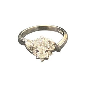 ダイヤモンド0.23ct メレダイヤ0.10ct Pt900 プラチナ900 リング