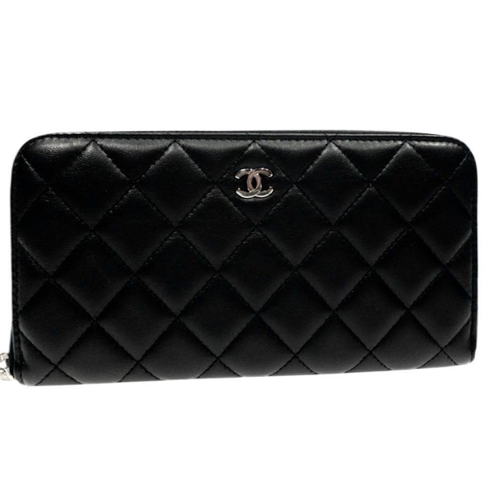 CHANEL シャネル マトラッセ 長財布 ラムスキン