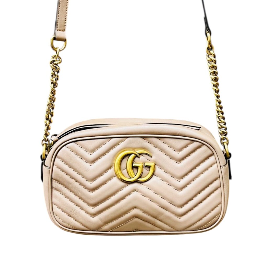 GUCCI(グッチ) マーモント キルティング チェーンショルダーバッグ