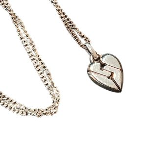 グッチ ノットハート シルバーネックレス