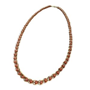 K18 18金 ネックレス 石付き