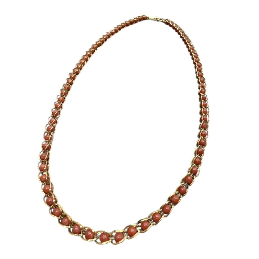 K18 18金 ネックレス 石付き