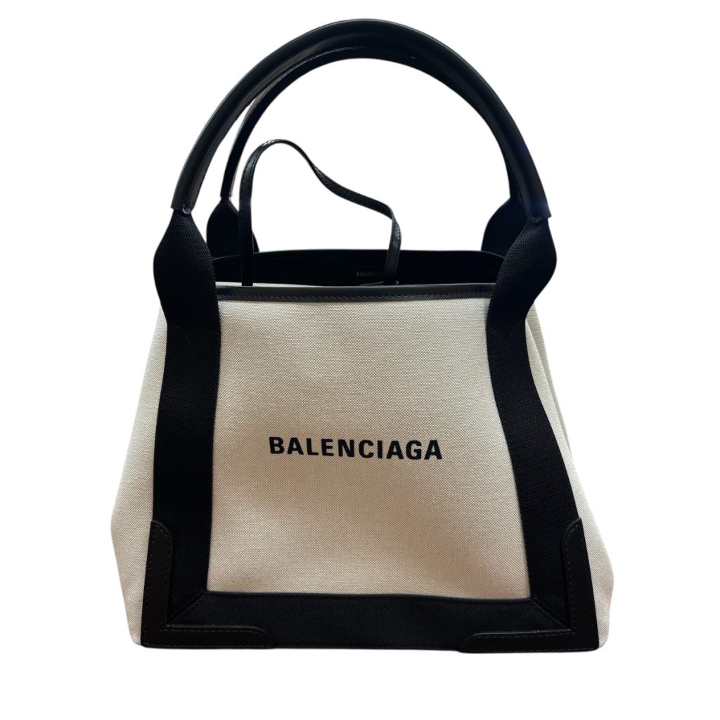 バレンシアガ　ネイビーカバス　ブラック　ハンドバッグ　BALENCIAGA BALENCIAGA バレンシアガ ネイビーカバス ハンドバッグ ブラック