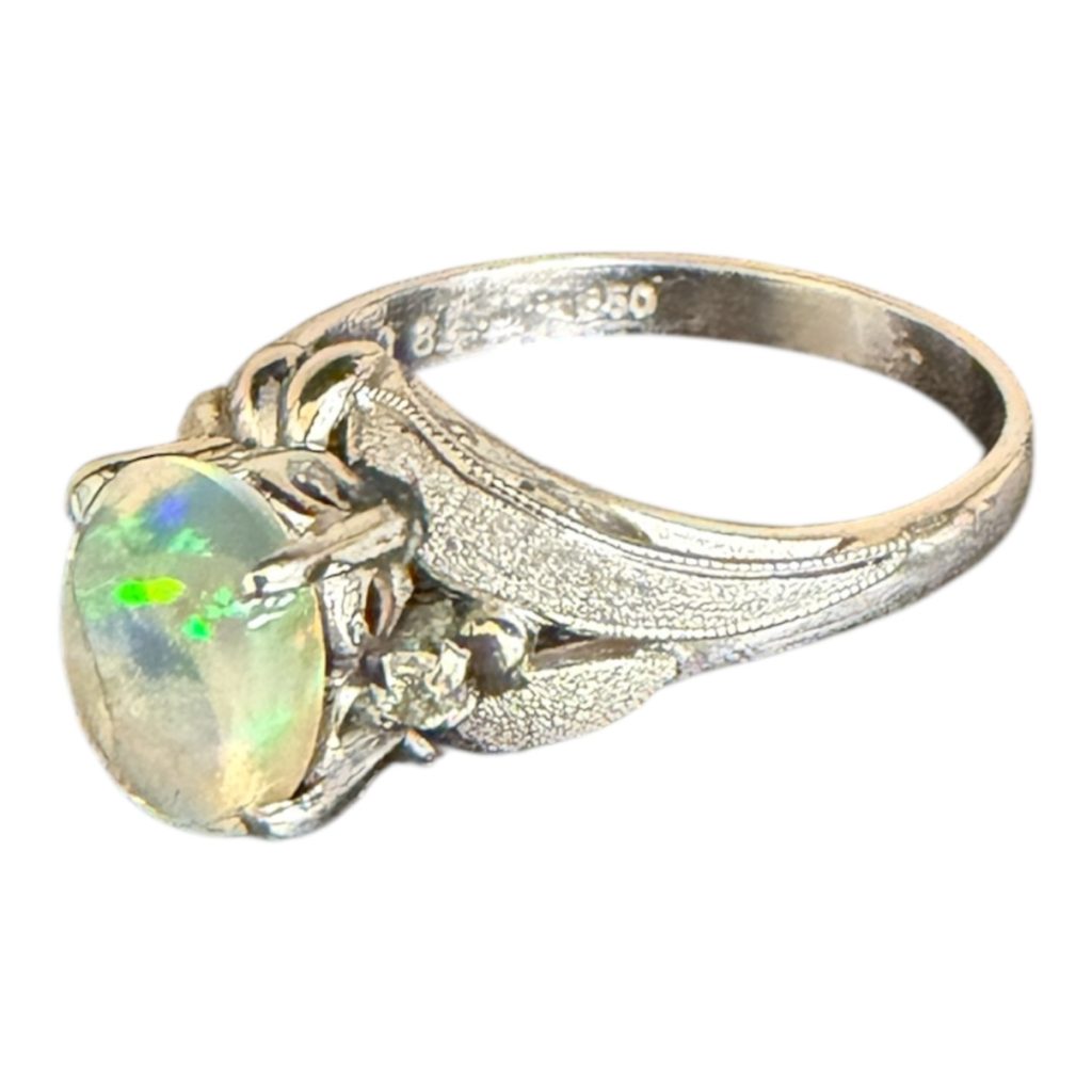 Pt850 リング 石あり