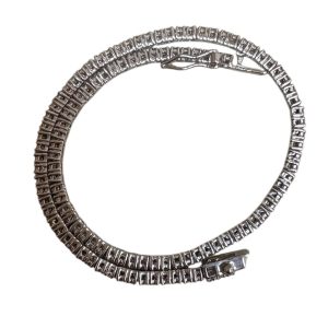 K18WG（18金ホワイトゴールド）ブレスレット メレダイヤ付き