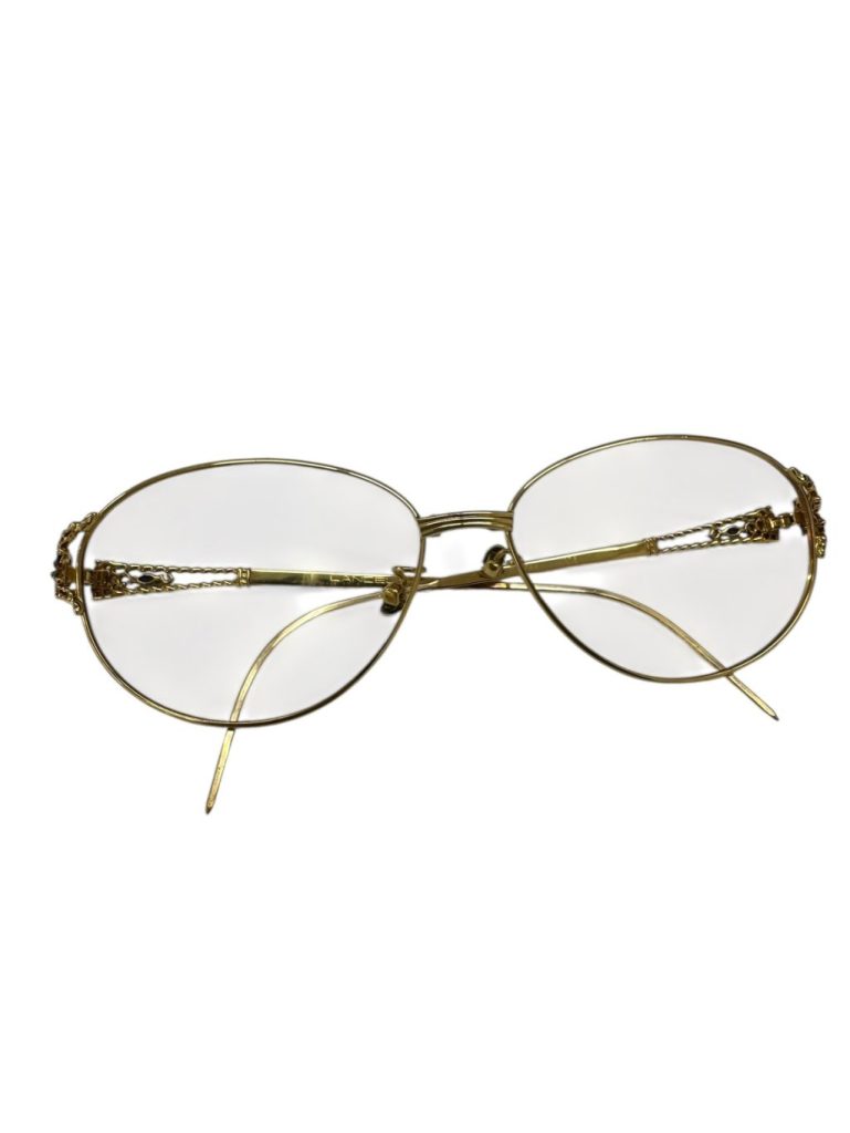 K18 金縁眼鏡 眼鏡フレーム 18金