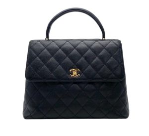 CHANEL シャネル マトラッセ ターンロック ココマーク キャビアスキン ハンド バッグ ブランドバッグ