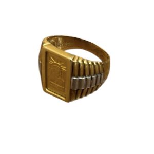 K18 Pt900 18金 プラチナ K24トップ リング ジュエリー 貴金属