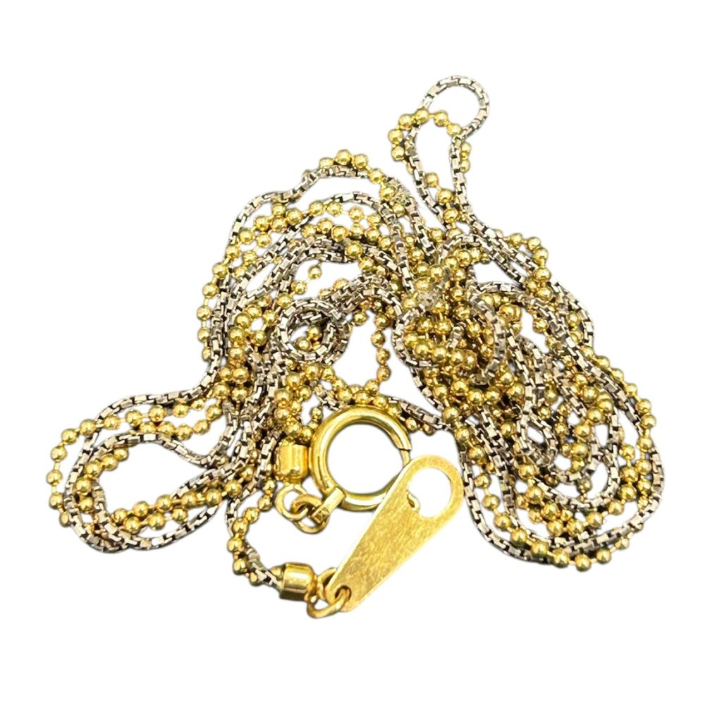 K18(18金)Pt850(プラチナ850)ハーフ コンビネックレス 札幌市 中央区