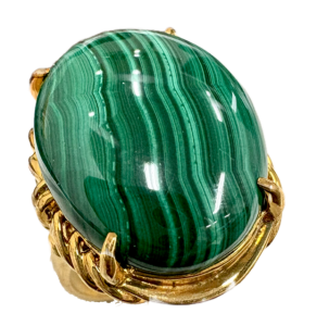 指輪 リング アクセサリー 金 K18 18金 天然石 マカライト
