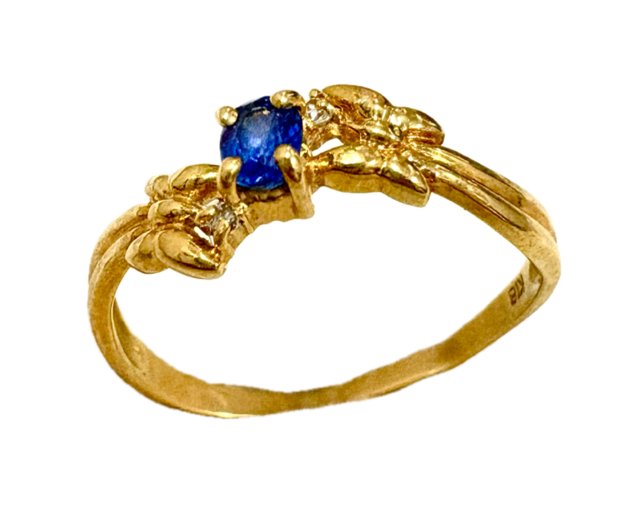 指輪 リング アクセサリー 金 K18 18金 宝石 サファイア