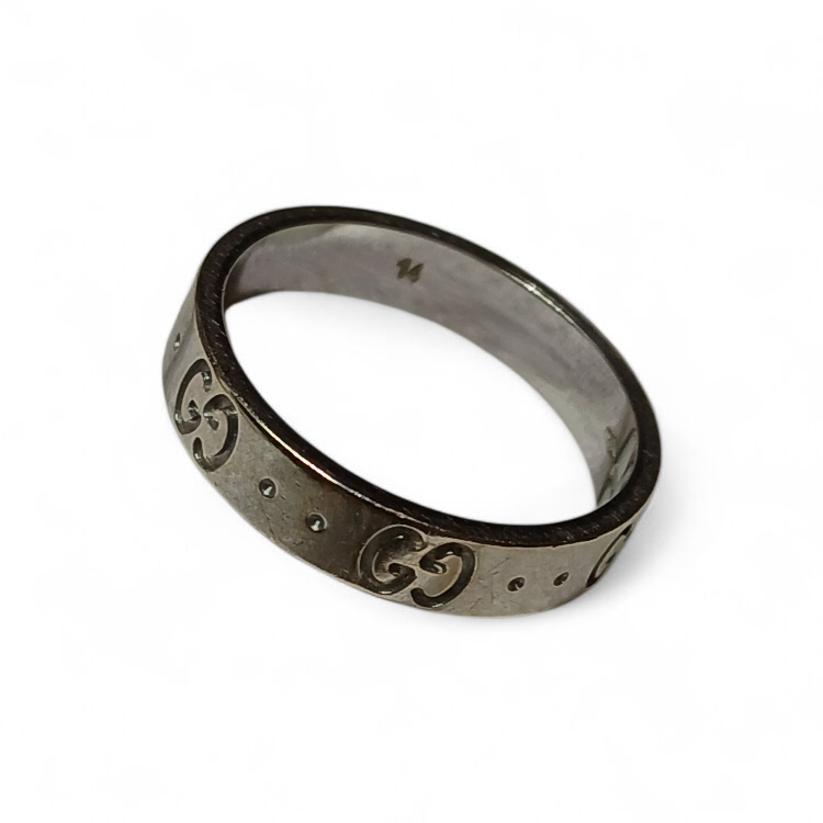 【GUCCI】グッチ・K18WG・750・18金ホワイトゴールド・リング・ブランドアクセサリー