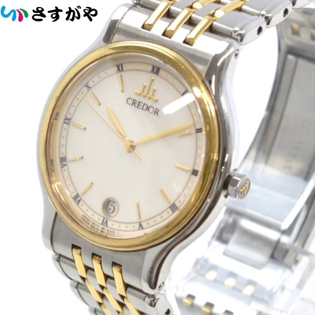 SEIKO セイコー クレドール SS 18KT コンビ 9572-6000 時計