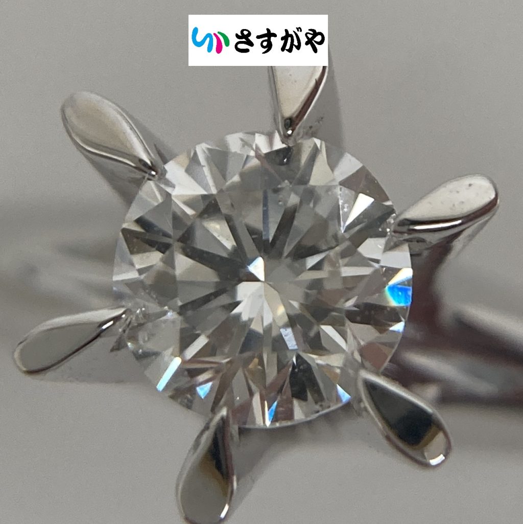 Pt900 ダイヤ付きリング