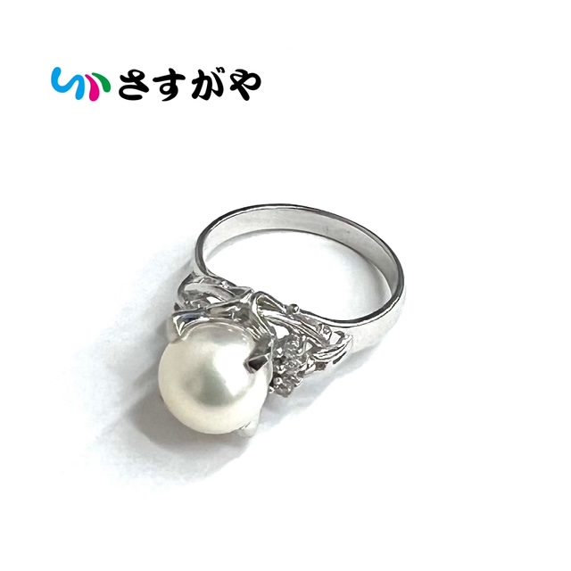 プラチナ パール リング Pt900 真珠 指輪 貴金属 アクセサリー
