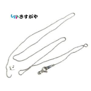 K18WG ホワイトゴールド ネックレス 千切れ 破損有り アクセサリー