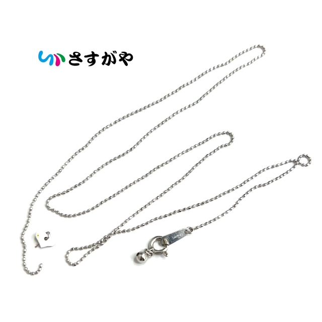 K18WG ホワイトゴールド ネックレス 千切れ 破損有り アクセサリー