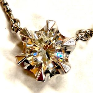 Pt900 プラチナダイヤモンドネックレス|前橋市朝日町