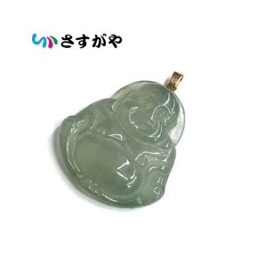 翡翠 ペンダント トップ K18金具 ヒスイ アクセサリー