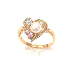 18金製　K18　マベ真珠　マベパール　指輪　リング　14号 マベパール　リング　