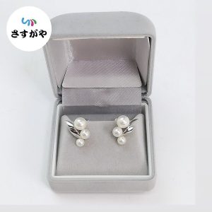 K18WG パール イヤリング