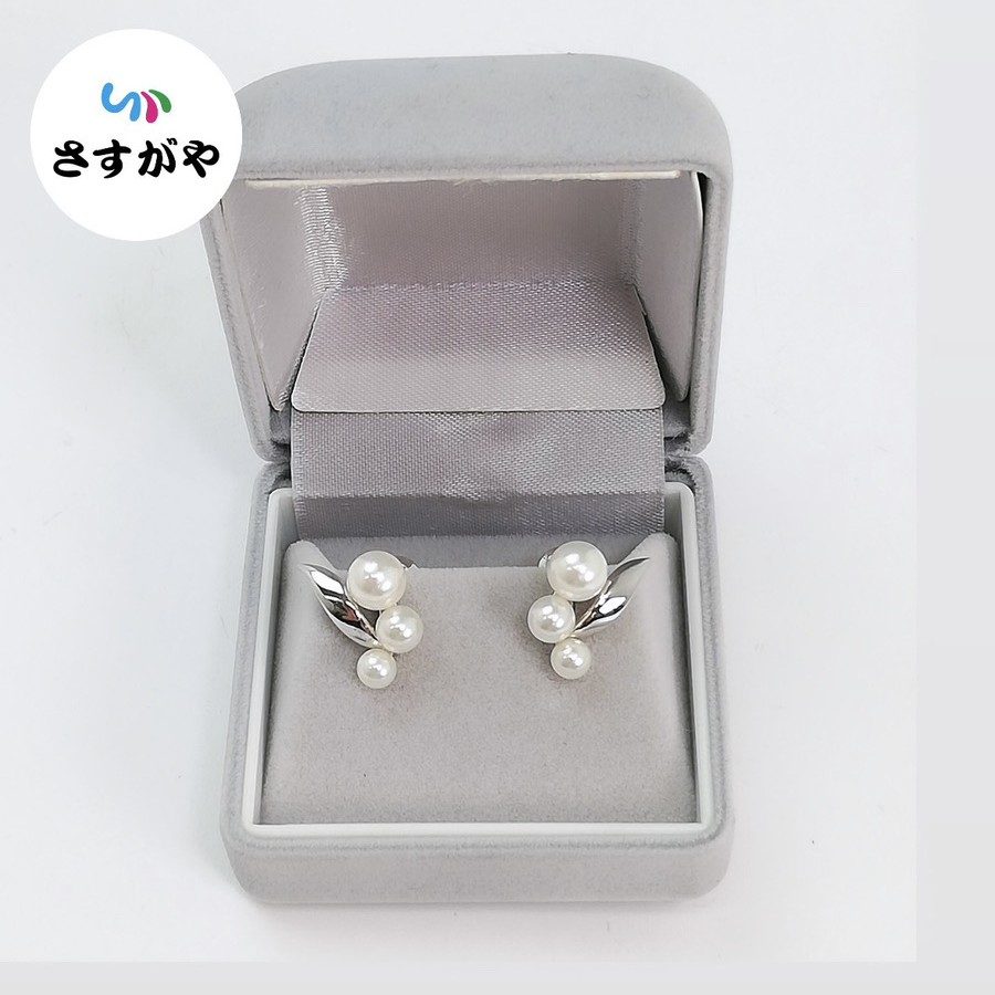 K18WG パール イヤリング