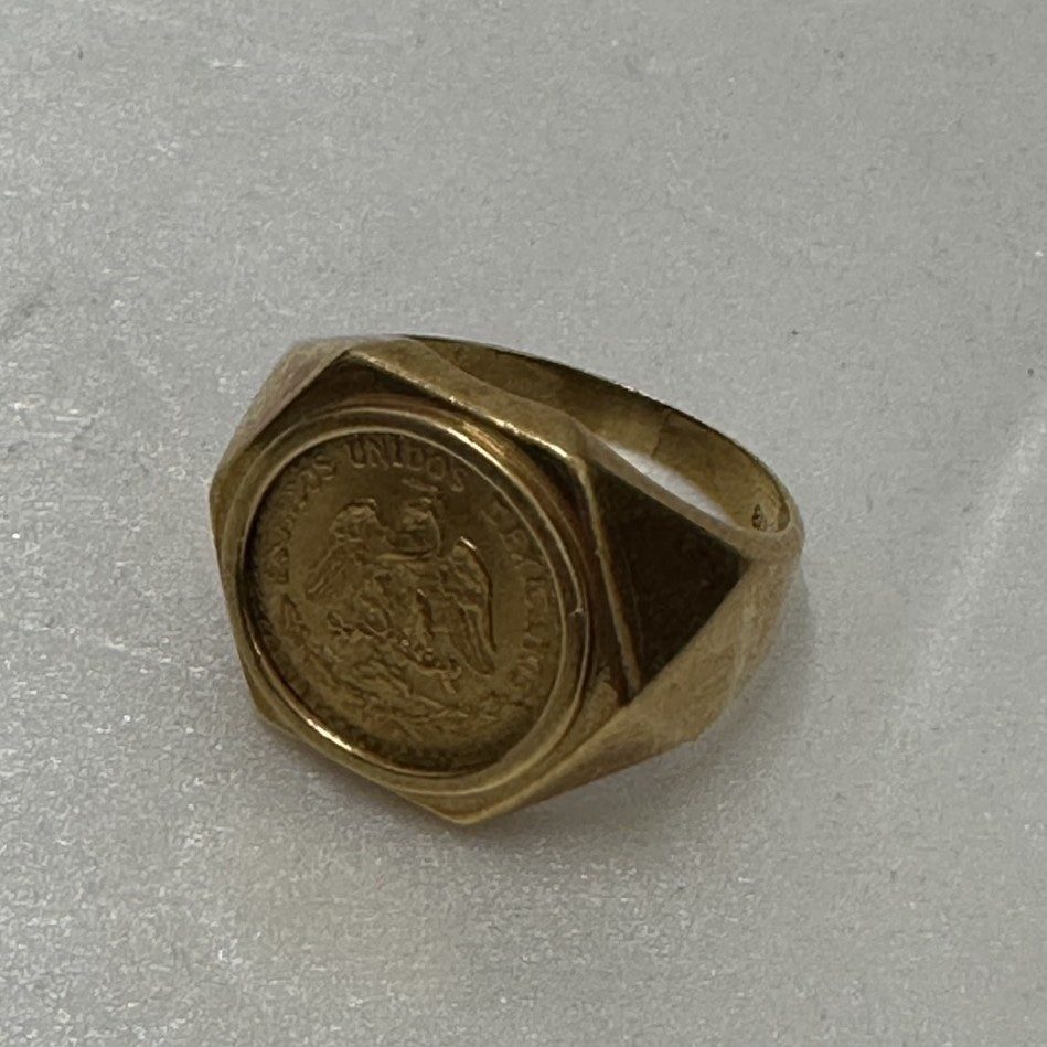 K21.6 コイン付き K18　リング　