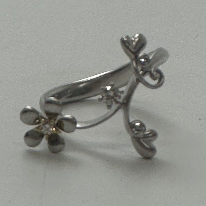 Pt900　メレダイヤ付き　リング