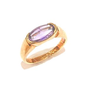 K18 アメジスト デザインリング