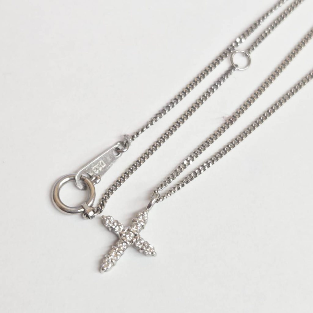 Pt850 メレダイヤネックレス