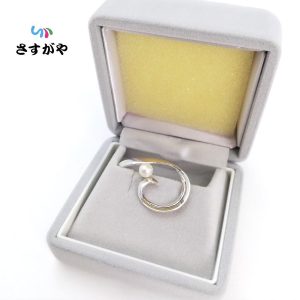 TSUTSUMI パールブローチ