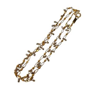 K18/Pt850 ネックレス 石なし 金ベース 18金 プラチナ アクセサリー