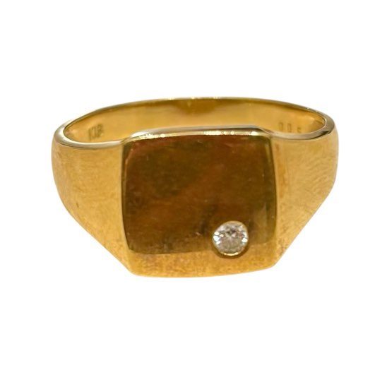 K18 リング メレダイヤ付き 石あり 18金 アクセサリー