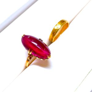 【K18 リング】18金・ルビー・指輪・貴金属・アクセサリー