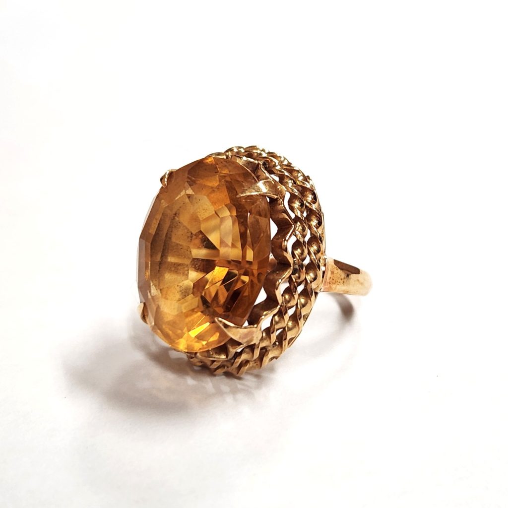 18金 (K18) リング シトリン 指輪 ゴールド 貴金属 | 根室市花咲町