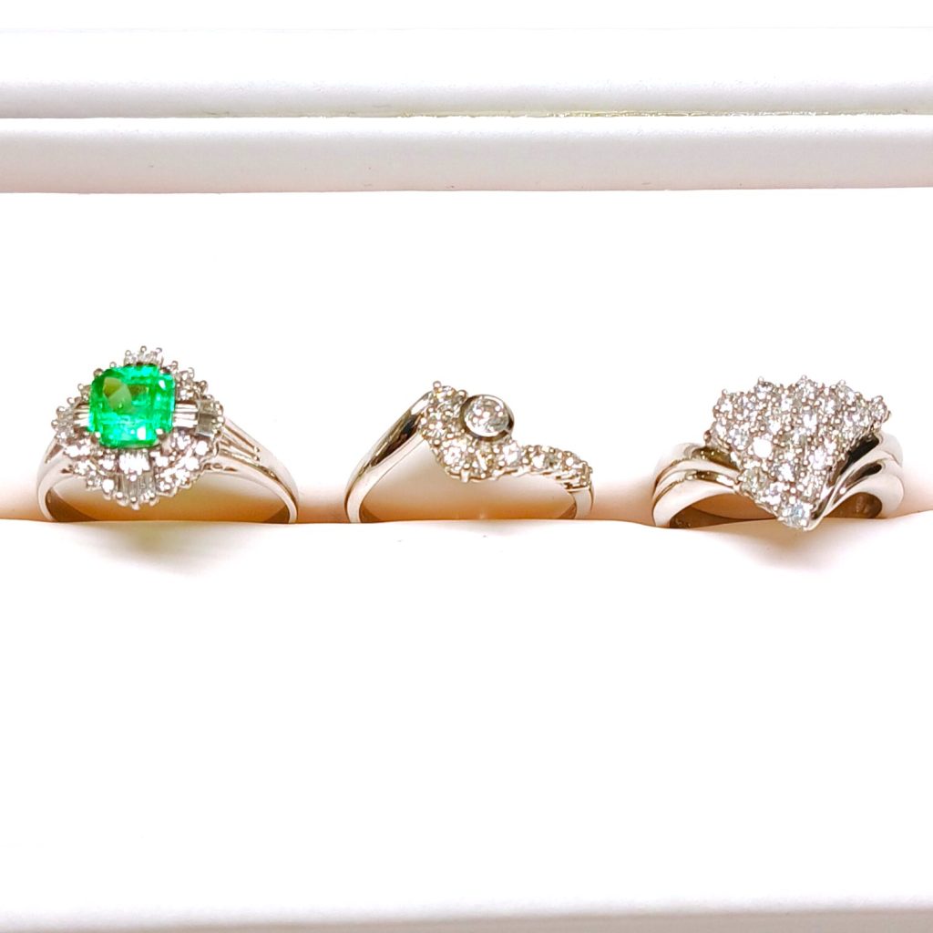 【Pt900 まとめ】プラチナ900・エメラルド・ダイヤモンド・指輪・貴金属・アクセサリー