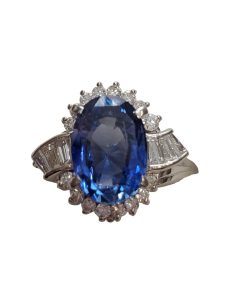 Pt900　サファイアリング