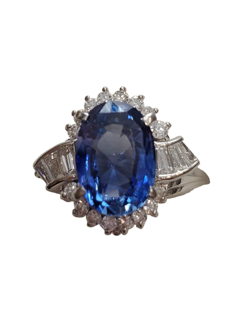 Pt900　サファイアリング