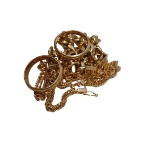 18金のネックレスと指輪をまとめてお買取！合計の総量のため細かいグラム数までしっかり反映！ K18 ネックレス リング2個 石なし