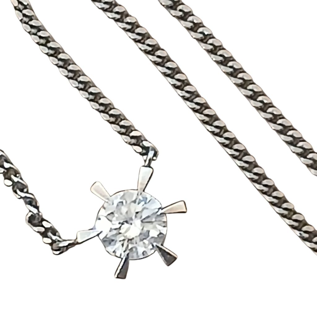 Pt850 プラチナ850 ダイヤモンド ネックレス｜北海道 伊達市