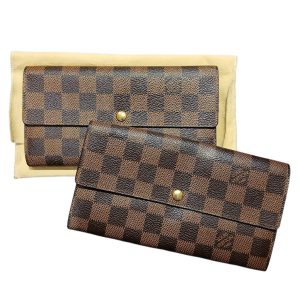 【Louis Vuitton】ルイヴィトン・ダミエ・ポルトフォイユサラ・ブランド財布・長財布