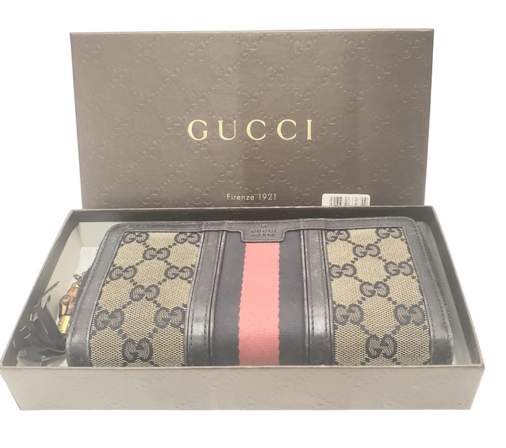 グッチ　シェリーライン　長財布