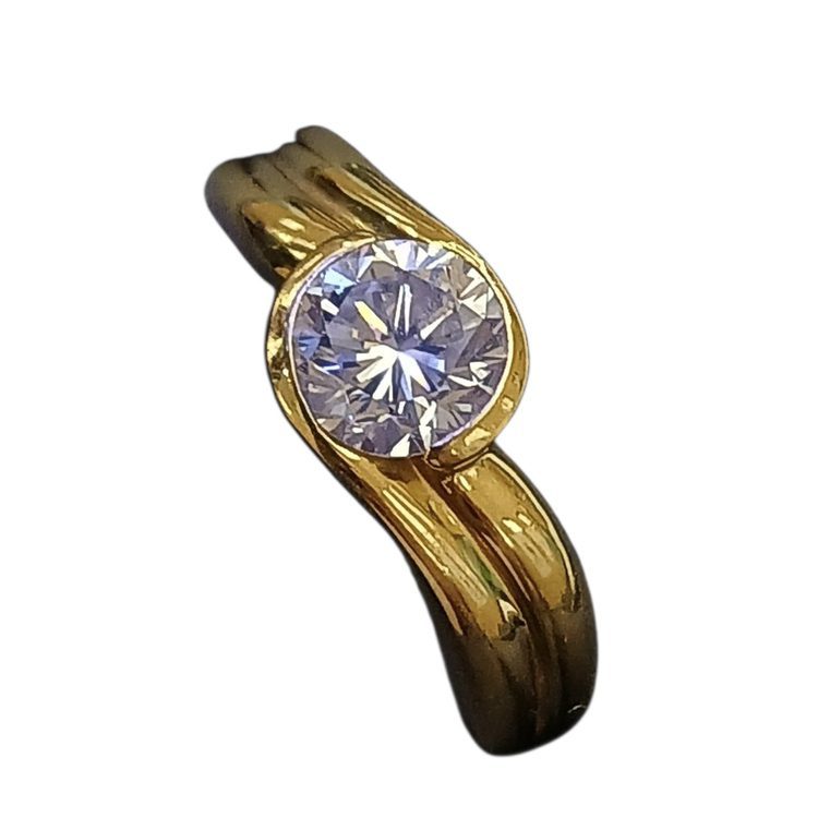 K18 750 ダイヤモンドリング 1.02ct