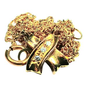 K18(18金)ダイヤ付きネックレス