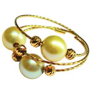 K18(18金)パール付きリング