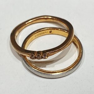 K10 / K18 / Pt900 / リング ハーフ