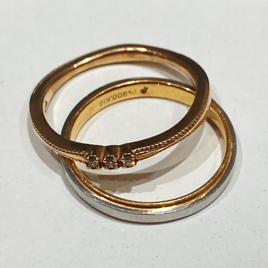 K10 / K18 / Pt900 / リング ハーフ